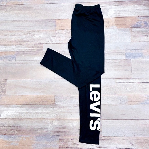 LEVI’S – High waisted black logo leggings | Comfy fit | Girls XL (13/15)* - Picture 1 of 7